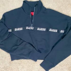 New Guess Women’s Crop-Sweatshirt